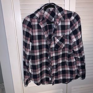Small pink and purple flannel size small